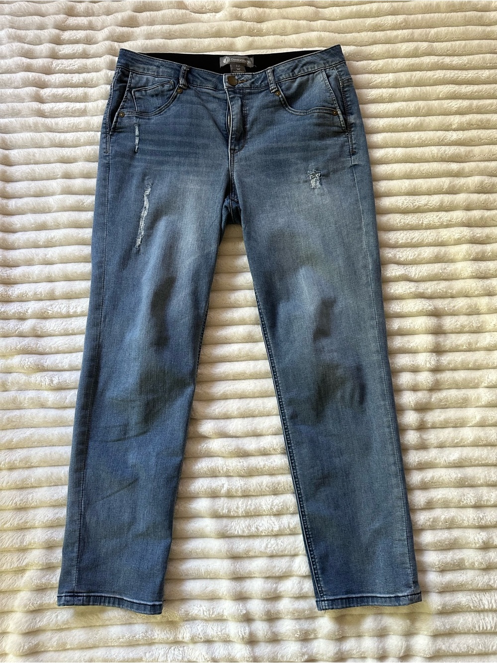 Democracy Straight-Leg Jeans in Medium Blue 12